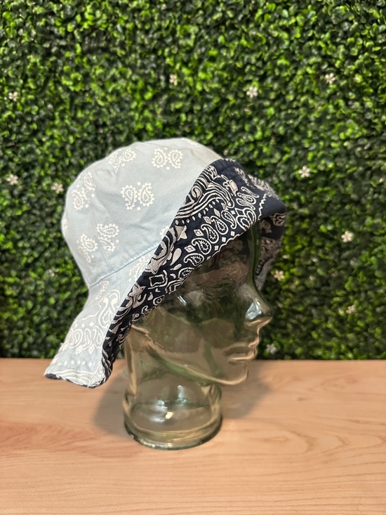 Free People Bandana Bucket Hat #41 - Picture 7 of 7